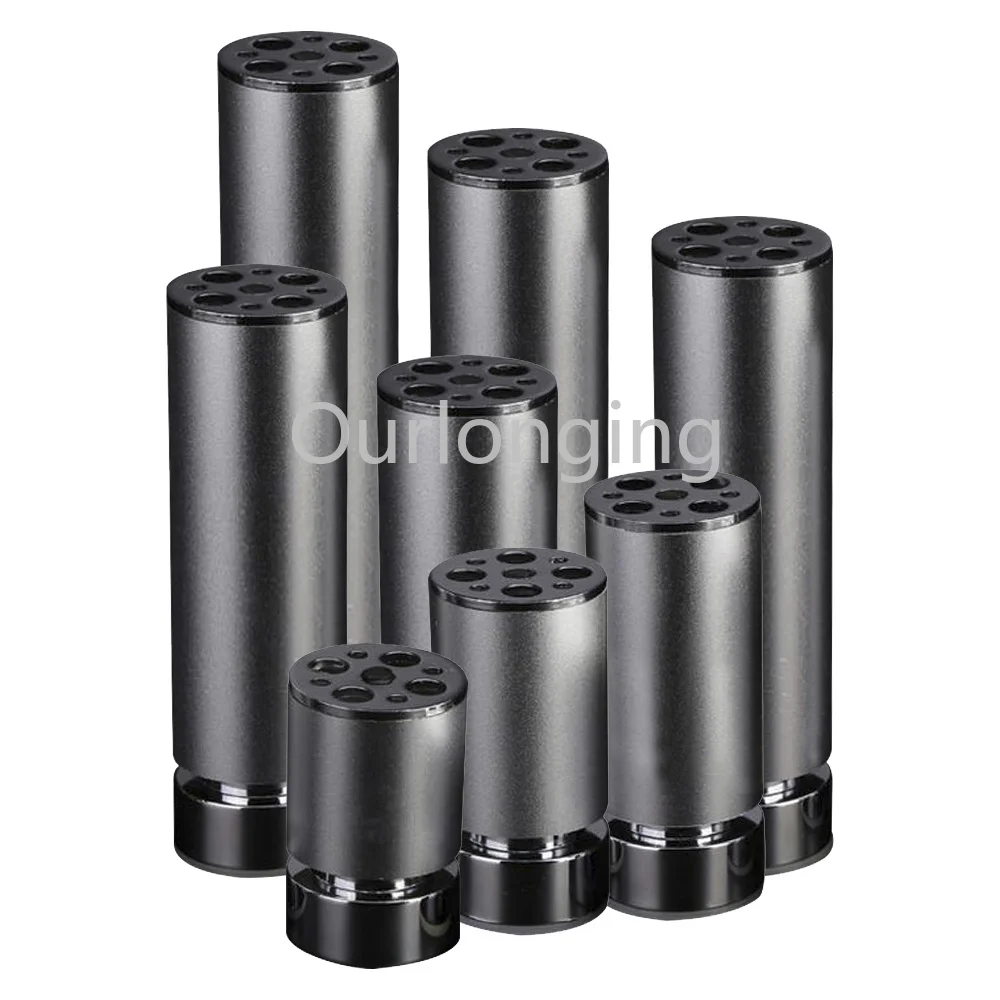 4PCS Aluminum alloy Furniture Legs Cabinet Table Round Shape 8mm Adjustable Feet 50mmx180mm Silver | Обустройство дома