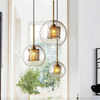 

modern glass ball chandelier ceiling diamond pendant lamp led wall moon lamp nordic decoration home lampes suspendues hanglampen