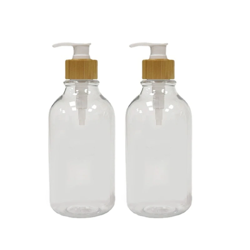 2 шт. шампунь бутылки насоса распределителя 500 мл прозрачные пустые многоразового