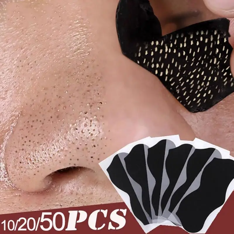 

50 шт., маска для удаления черных точек на носу, 10 шт.