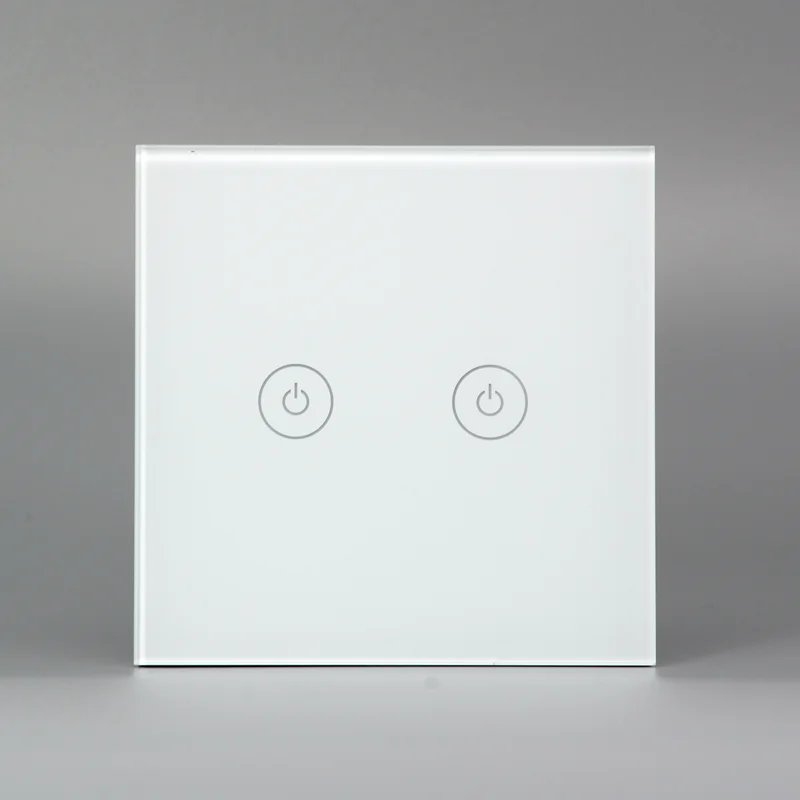 X712U Zigbee смарт сенсорный светильник переключатель без нейтральный противопожарная проводка Tuya 86 Стекло стены Панель Переключатель ЕС 1/2/3, совместим с Google Home, Alexa - Цвет: X712U