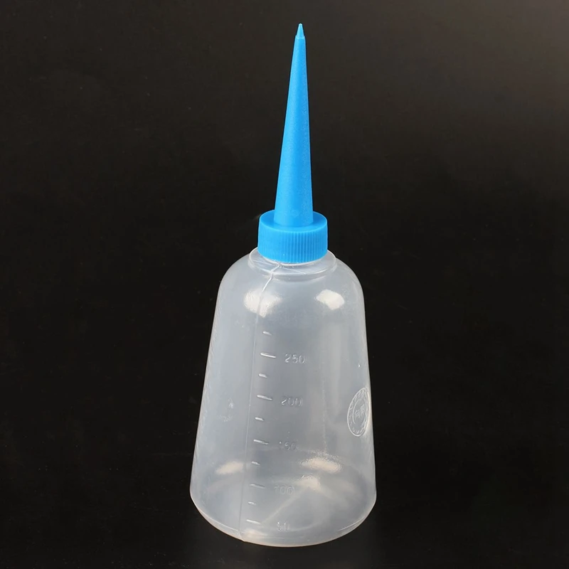 

1pcs Clear White Blue Plastic Liquid Glue Applicator Bottle