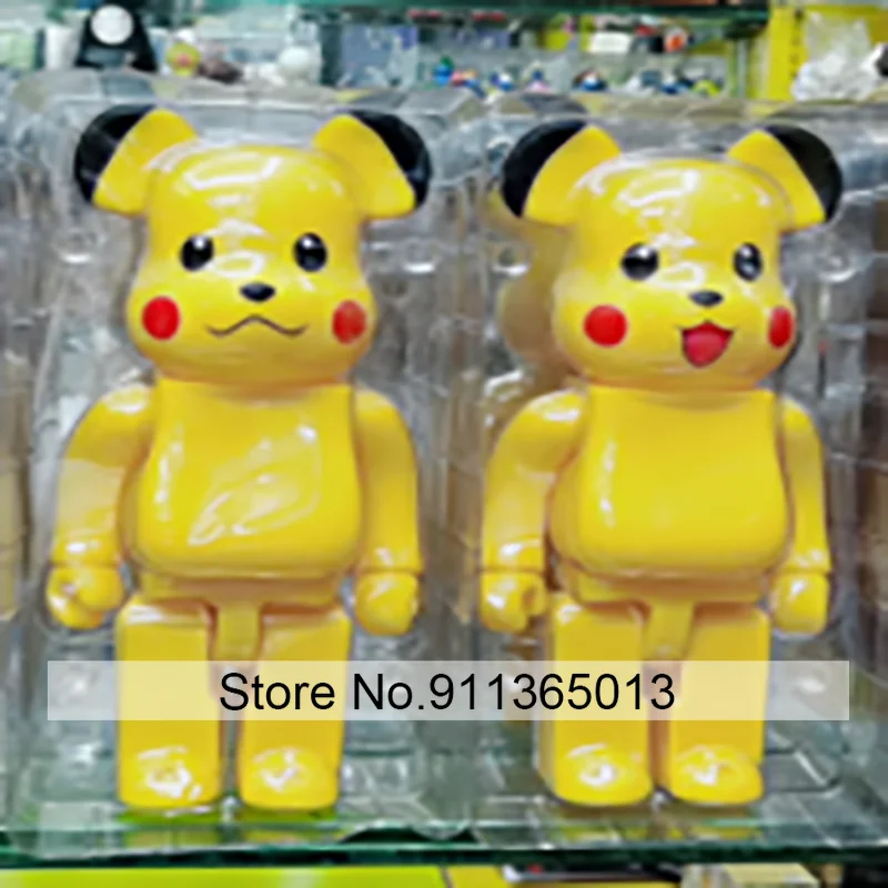 

Bearbricklys 28cm 400% Bear&bricklys Toy Smile Blocks Bear Toy Action Toy Figures Garage Kits Dolls Kids Toys