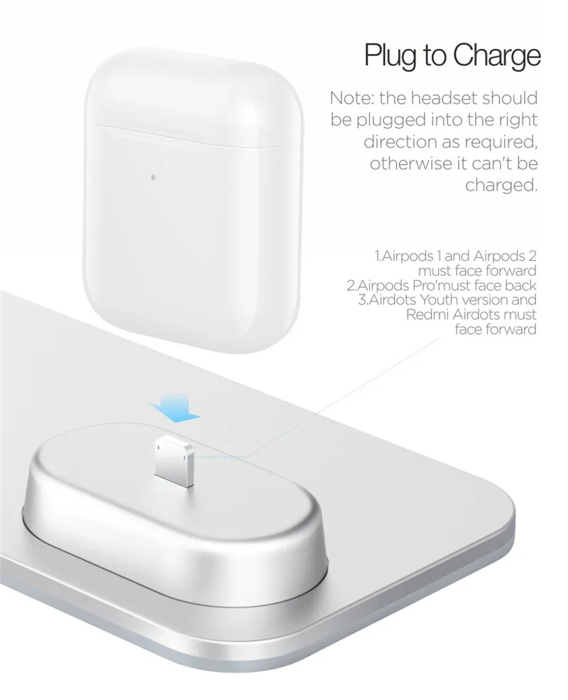 

Wireless Charging Stand 3 In 1 Wireless Charger Charging Station Dock for Apple Watch SE 6 5 4 3 2 Airpods Pro 2 IPhone12 11 Pro