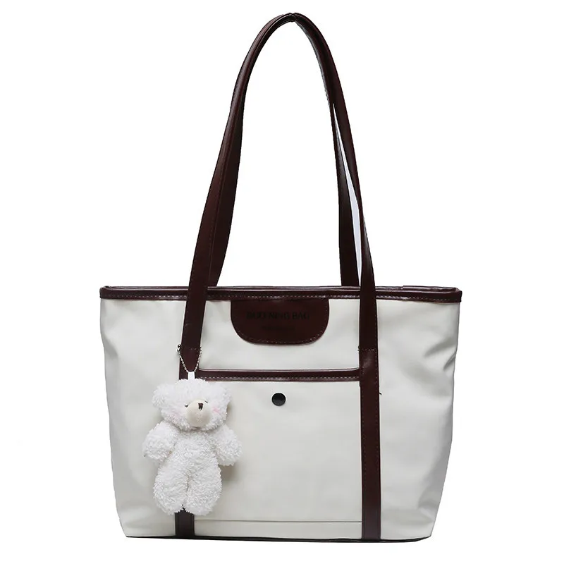 

Fashion Women Bag Casual Tote Bag Large-capacity Nylon Big Bag PU Patchwork Shoulder Bag For Women Handbag Lady Bolsa Feminina