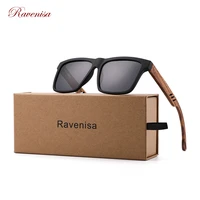 ravenisa zebra wood square sunglasses polarized sun glasses men brand designer wooden glasses frames oculos de sol feminino