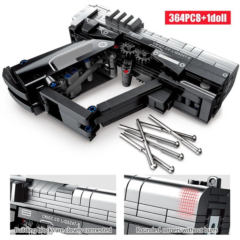 Модель пистолета оружие Второй мировой войны строительные блоки военная техника