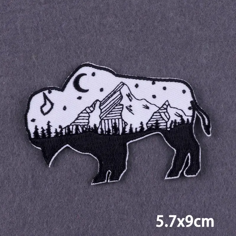 Нашивки с вышивкой на одежду изображением животных | Дом и сад