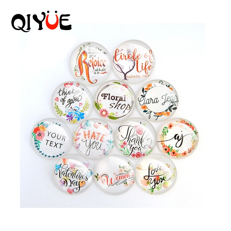 QIYUE креативная надпись спасибо магнитная Хрустальная круглая стеклянная