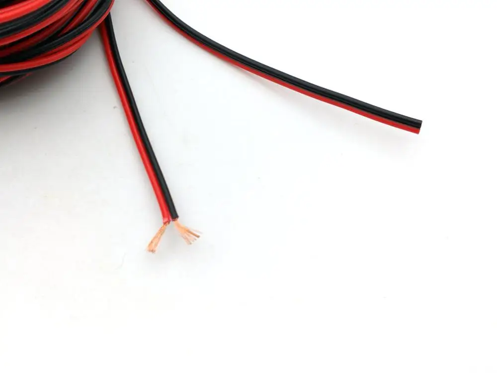 Медная застежка молния 10 м 20AWG (черный + красный)|copper|copper redcopper wire |