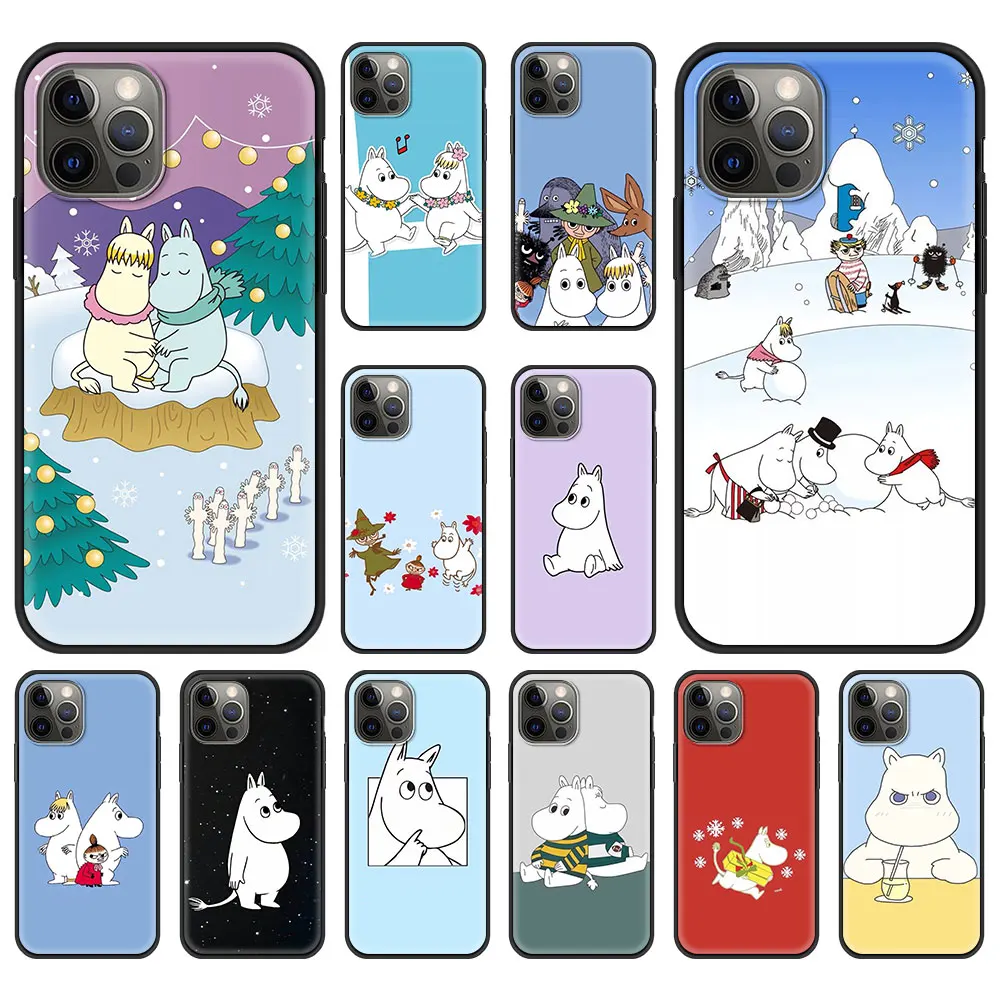 

Cartoon Cute Hippo Phone Case Bag For iPhone 11 12 Pro XS Max 8 7 Plus Silicone Soft TPU For iPhone X XR Shell Back Cover Fundas
