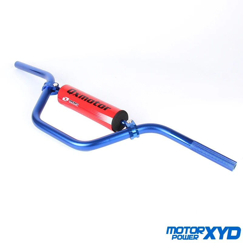 Синий 22 мм 7/8 ''алюминиевый руль для мотоцикла с креплением руля подходит Honda 50cc