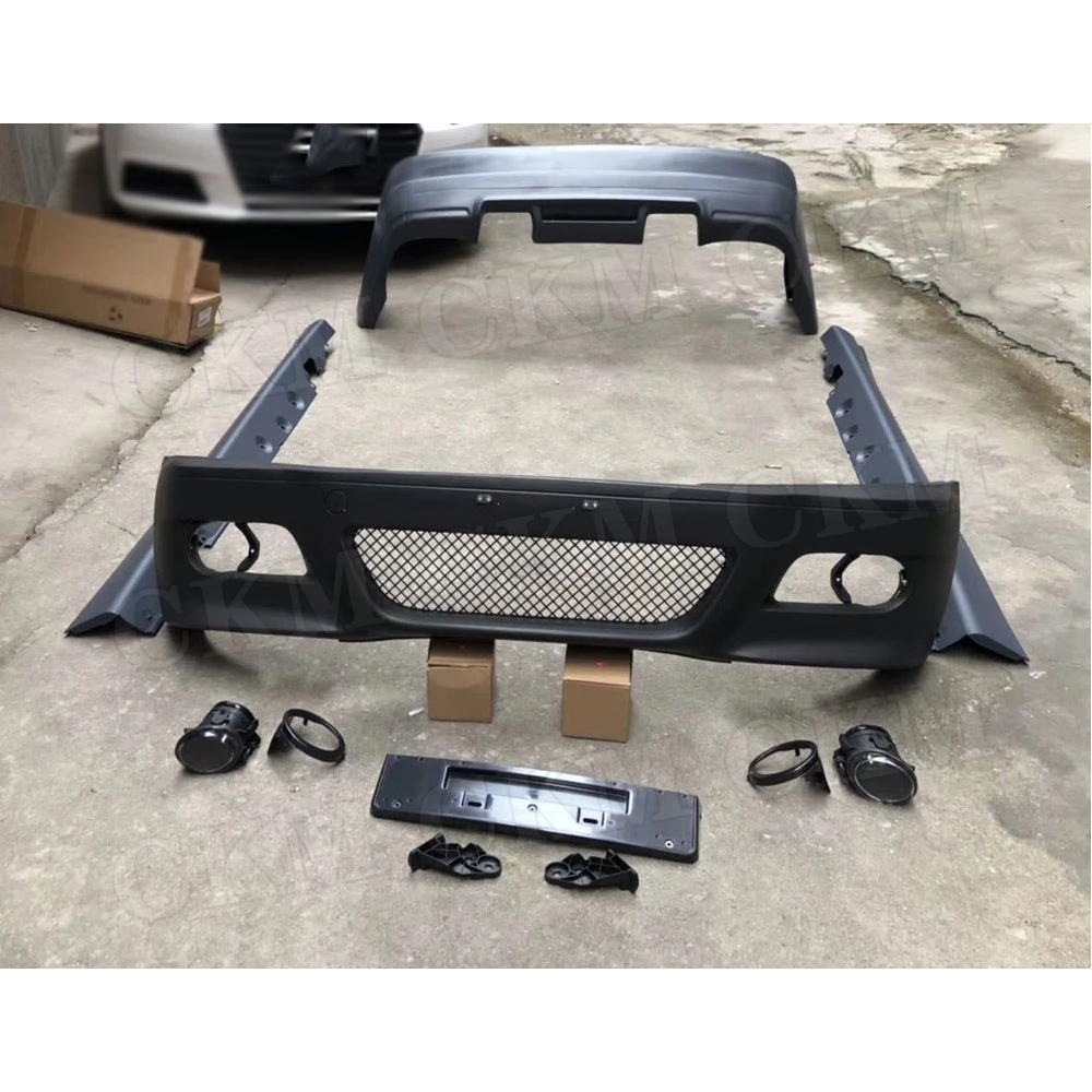 Высококачественный Неокрашенный спойлер для переднего бампера из полипропилена