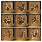 2021 светодиодный деревянный ночные лампы для спальни настольная лампа с 3d кошка абажур Usb игровая комната стол Настройка легкая Зажигалка горячая распродажа