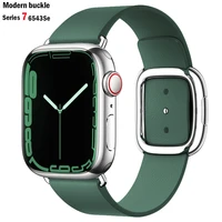 modern buckle strap for apple watch band 45mm 41mmm 44mm40m 42mm38mm correa leather bracelet iwatch series 5 4 3 6 se 7 strap