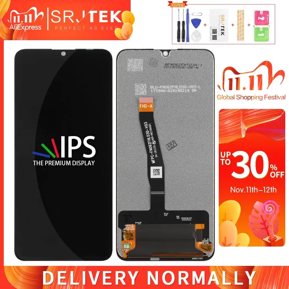 Для Huawei P Smart + 2019 ЖК Сенсорная стеклянная панель для Plus дисплей Maimang 8 ЖК-экран с