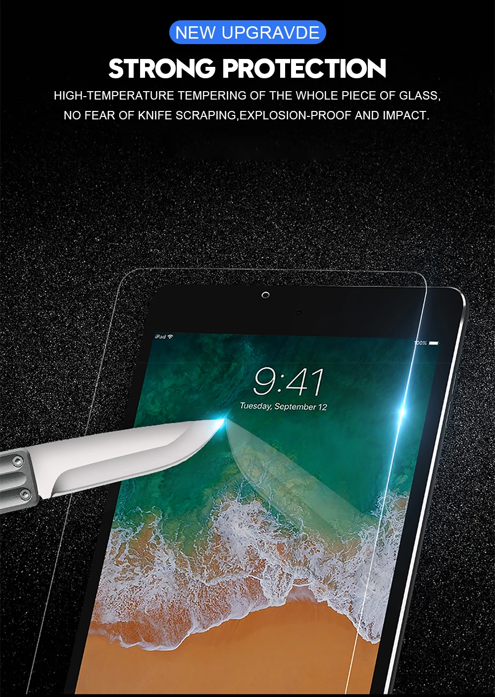 Защитное стекло для экрана для iPad 7th 10,2 закаленное стекло 2 шт./партия 9H твердость HD защитная пленка для экрана для iPad 7th 10,2