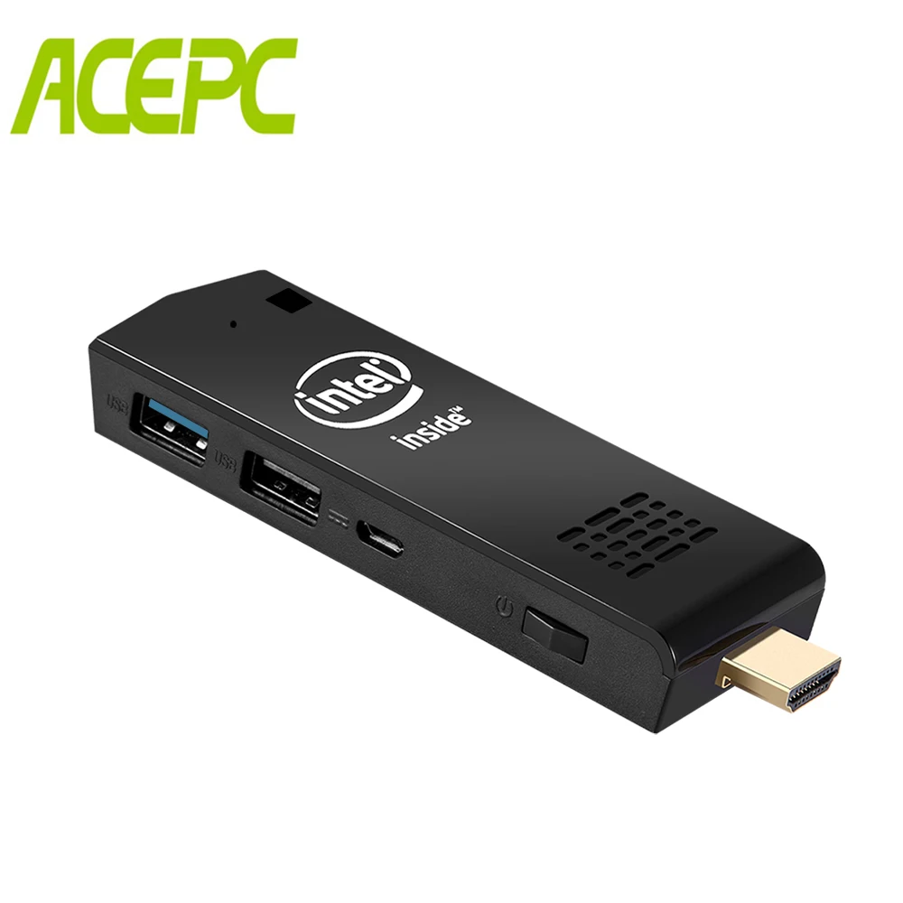 Мини ПК ACEPC T5 Intel Z8350 Windows 10 карманный компьютер 4 ГБ 64 4K HD двойной Wi Fi USB3.0 Bluetooth 2