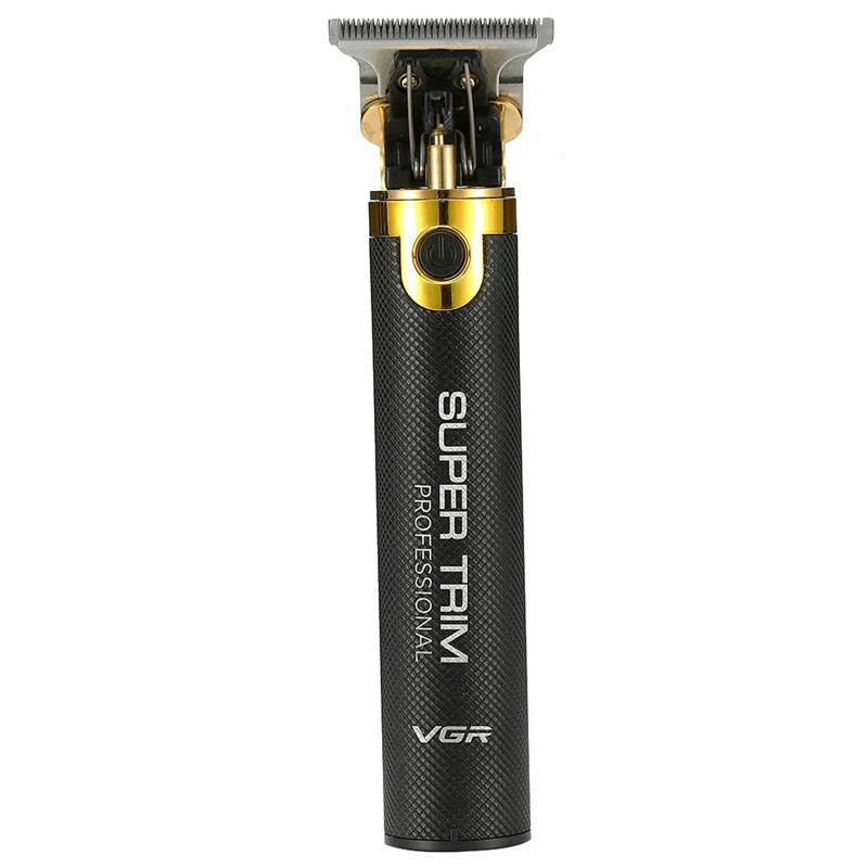 

VGR New Electric Hair Clipper Noise Reduction T-shape Blade Stainless Steel Blade With Three Limit Combs Hair Trimmers