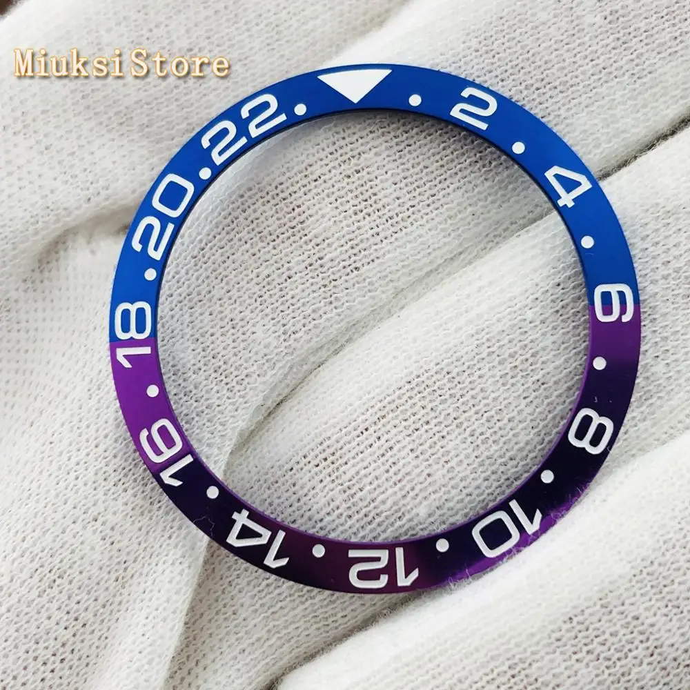 38 мм синие/фиолетовые Новые титановые часы с закрепкой подходит для GMT
