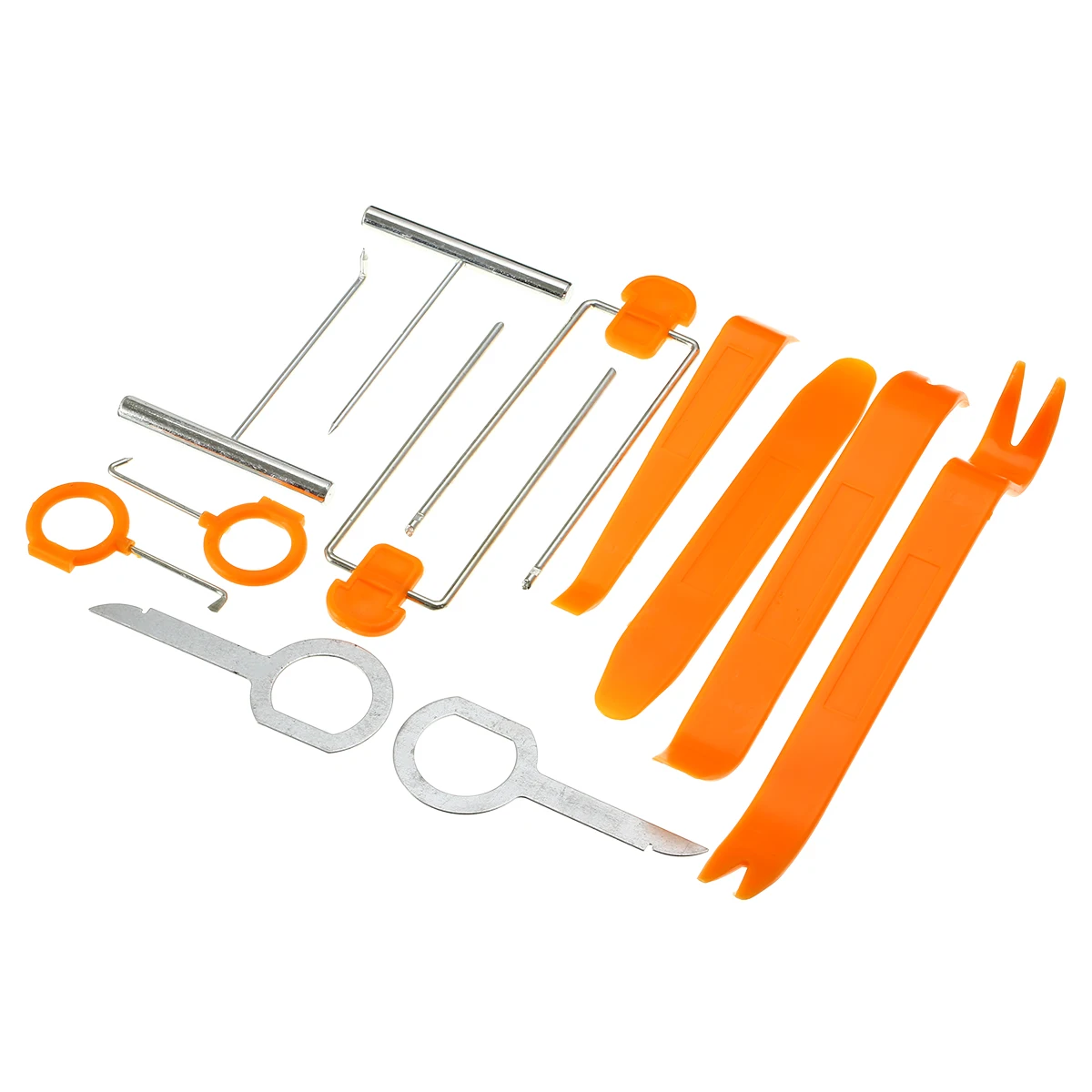 New 12pcs Plastic Car Radio Audio Removal Tool Panel Remove Kits Door Clip Trim Dash Installeration Pry Repairing Kit | Автомобили и