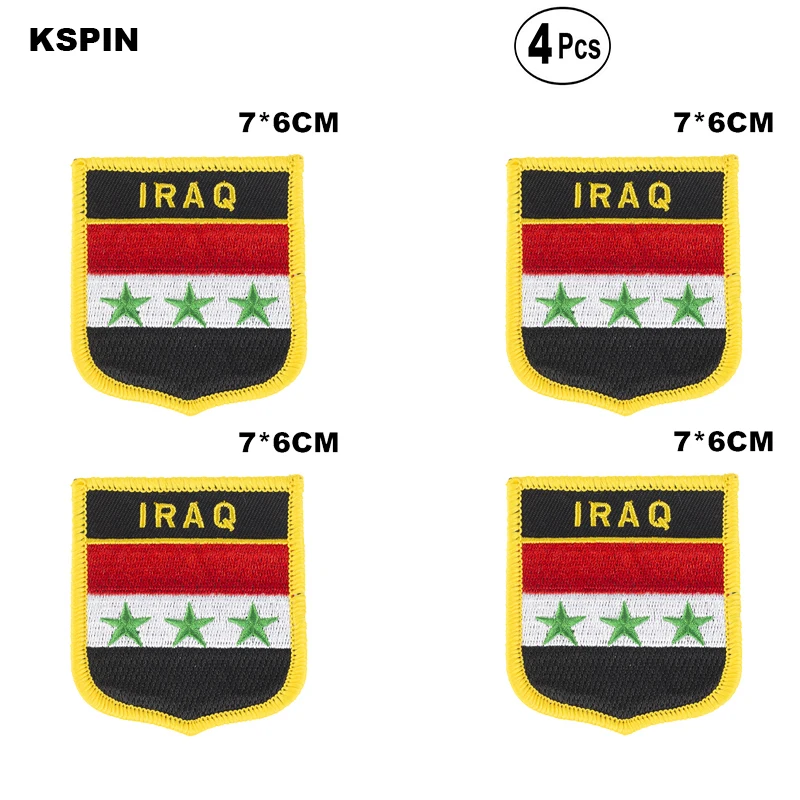 Того Shiled форма флаг нашивки с национальным флагом для одежды DIY украшения PT0051