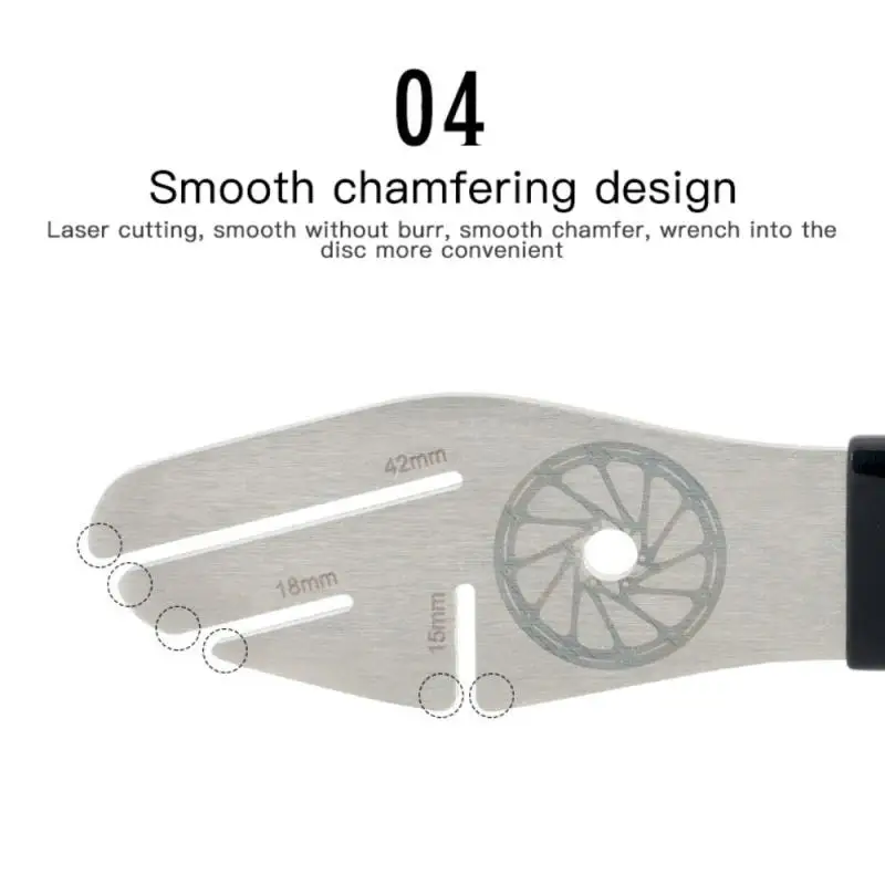 

Bicycle Disc Wrench Stainless Steel Three-opening Design Bicycle Disc Brake Rotor Alignment Truing Tool For MTB Road Bike