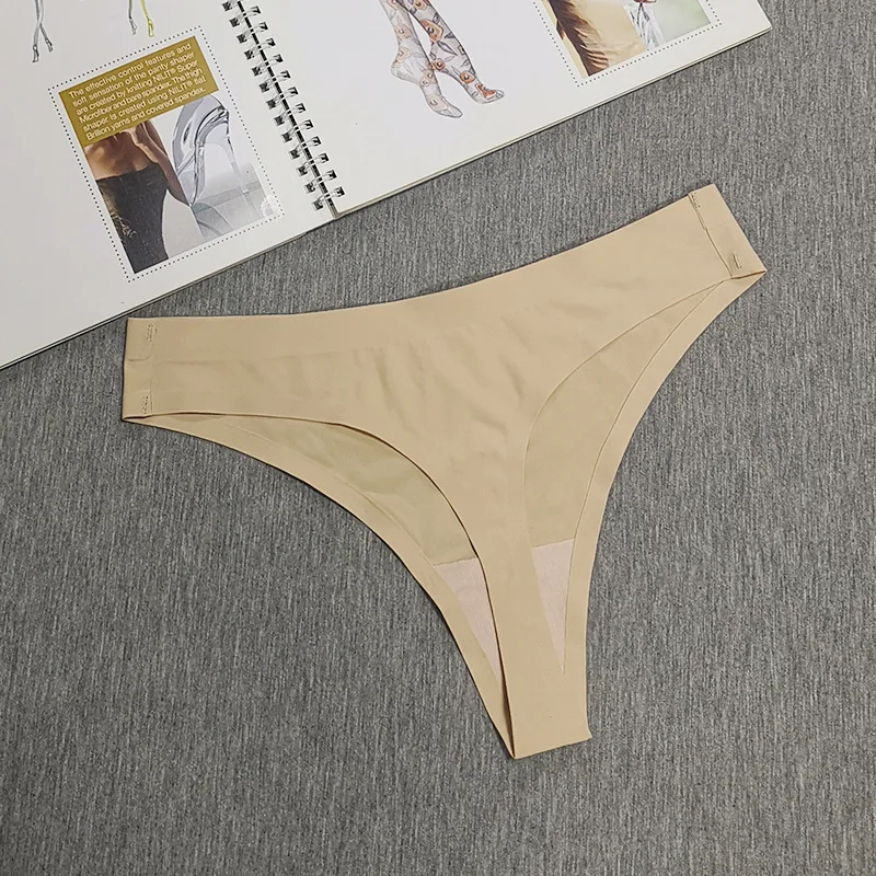 Новинка Сексуальные Бесшовные дышащие трусики-танга для фитнеса цельное