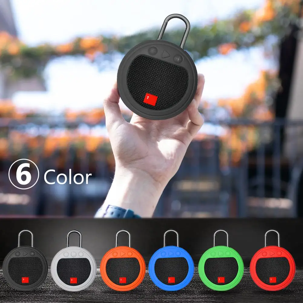 

Protective Silicone Case Anti-scratch Durable Stand Up Carrying Case Sleeve For Bluetooth Speaker JBL Clip 3