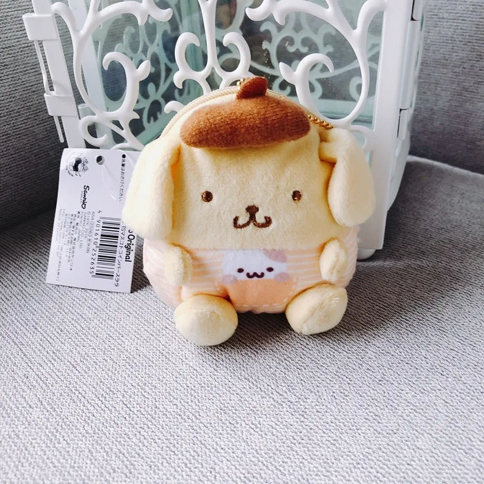 Новинка, плюшевые кошельки My Melody, мягкие, Cinnamoroll, собака, мягкие игрушки, маленькая двойная звезда, лягушка, пингвин, милый мультяшный Кошелек для монет, сумки, подвески - Цвет: G