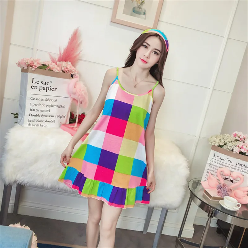 2019 горячее летнее сексуальное женское белье ночные халаты в клетку для женщин