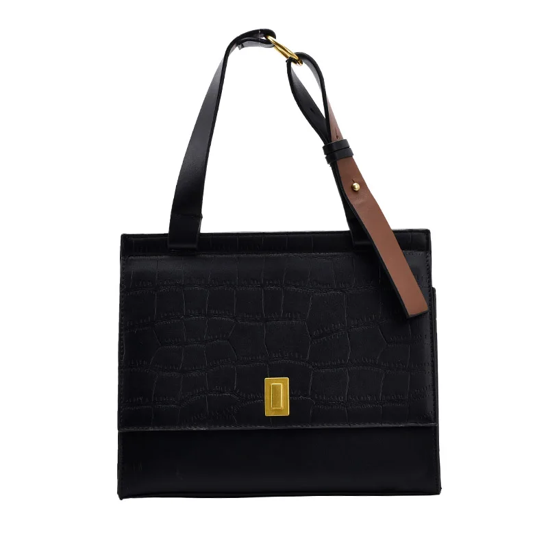 

Crocodile pattern Square Tote bag 2020 Fashion New Quality PU leather Women's Designer Handbag Vintage Shoulder Messenger Bag
