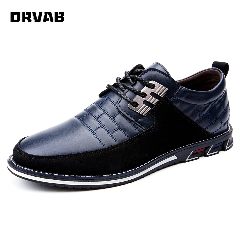 

Designer Leather Shoes Men 2020 New Fashion Men Casual Shoes Breathable Lace-Up Moccasin Driving Shoes Male Wedding Formal Dress