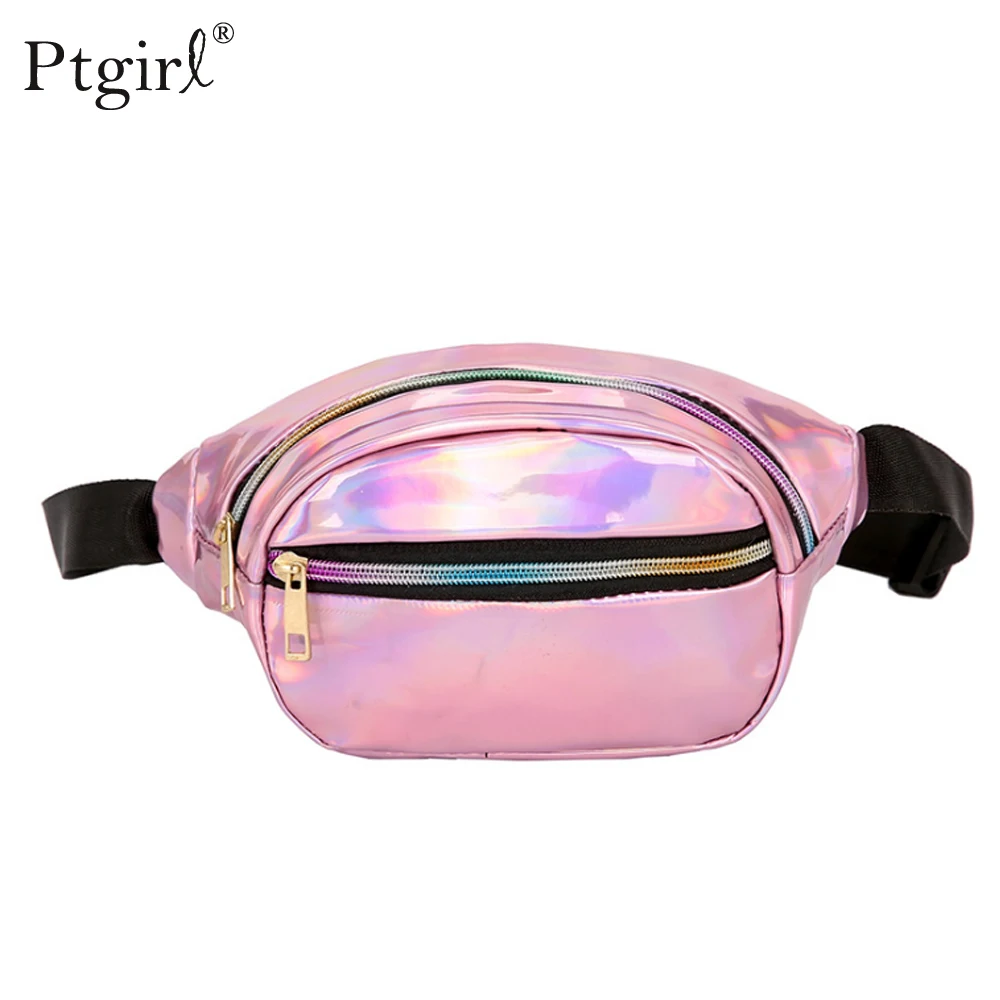 Модная голографическая забавная упаковка лазерная сумка бум Женская поясная на