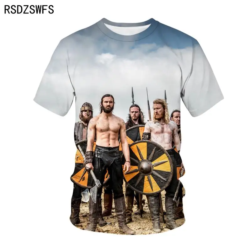 

Viking men's and women's T-shirt Harajuku 3D printing streetwear fashion men's and women's O-neck T-shirt oversized T-shirt top