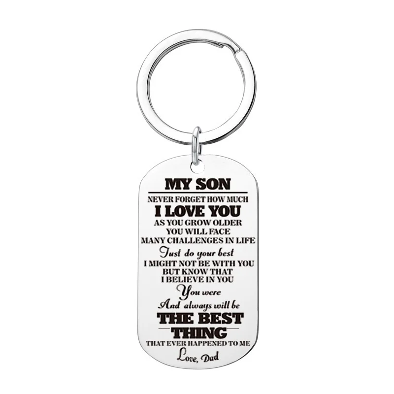 Модное детское ожерелье из нержавеющей стали для моего сына дочери просто