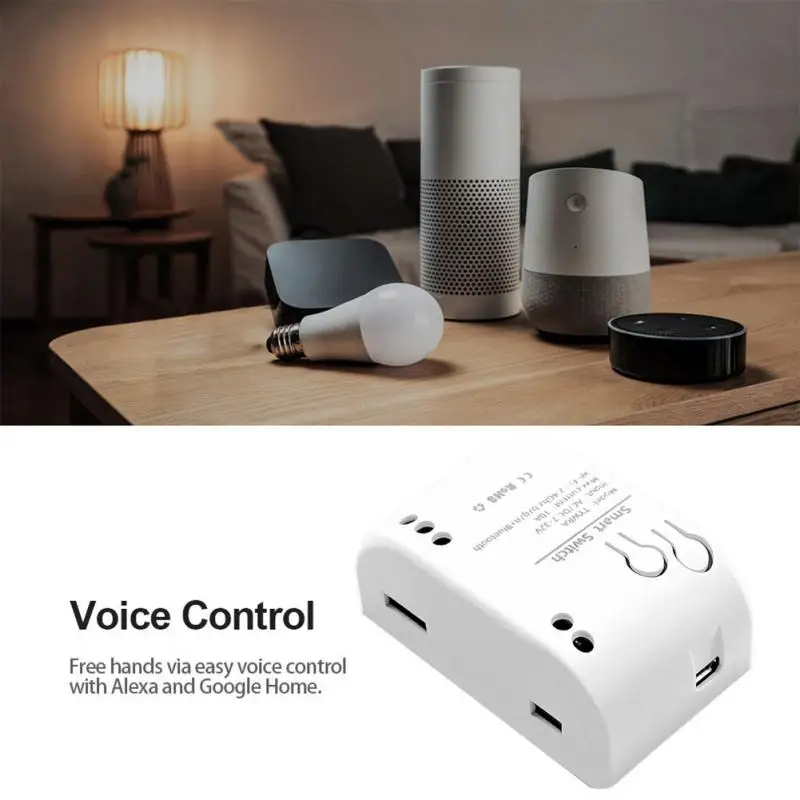 

Tuya Single-way Jog Switch Module Smart Home Remote Control Timing Universal DIY Switch Module Works With Alexa Google Home