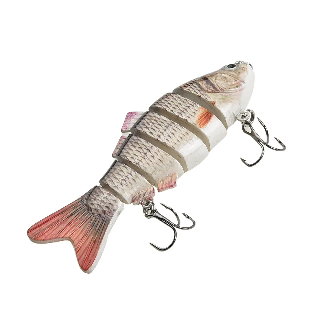 

1 * Fishing Lure 10cm Multi Jointed Hard Fishing Lure Bait Swimbait Bass Pike Minnow Hook Tackle For Fishing Lovers