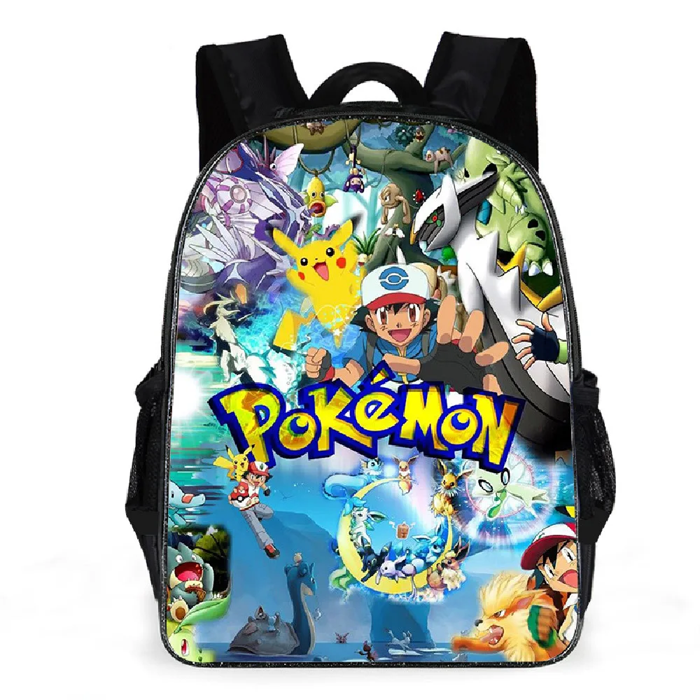 Школьная сумка с покемоном мультяшный рюкзак на плечо Пикачу повседневная