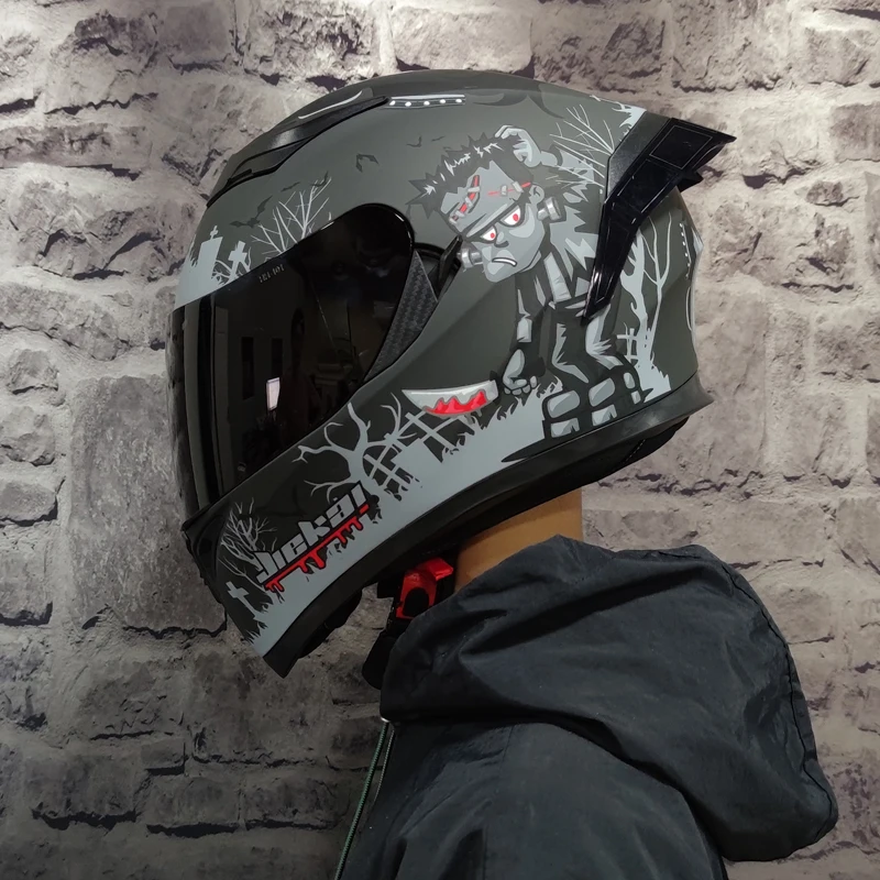 Полный гоночный шлем DOT серии Capacete Casco Мотоцикл Персональный угловой мотокросс