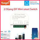 Tuya 10A экшн-камера с Wi-Fi умный переключатель таймера 32Way 32gang Настенные переключатели умный дом модули автоматизации Совместимость с Alexa Google Home