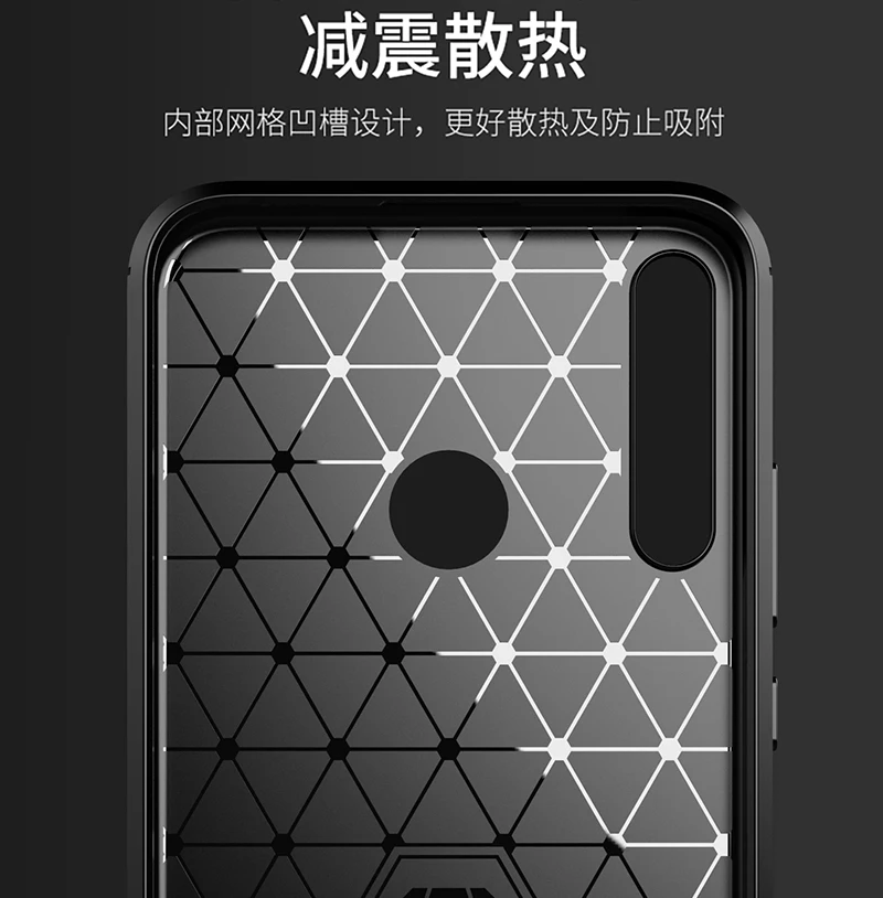 Чехол из углеродного волокна для Huawei P Smart 2020 Z smart + P20 P30 P40 lite E Pro 2019 Y3 Y5 Y6 Y7 Y9 Prime 2018