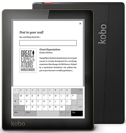 Электронная книга Kobo Aura устройство для чтения электронных книг 6 дюймов 1024x768 4 Гб