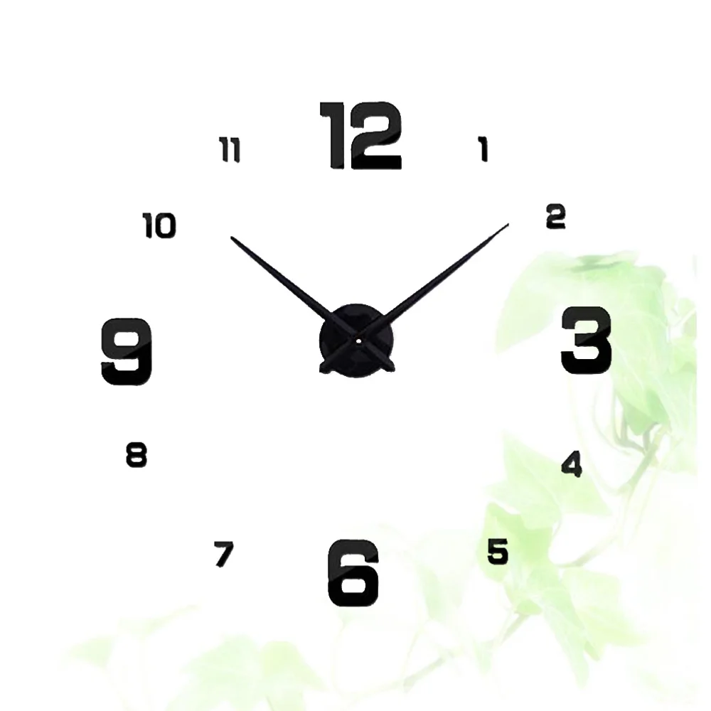 Акриловые настенные часы стильные бесшумные украшения сделай сам без батареек