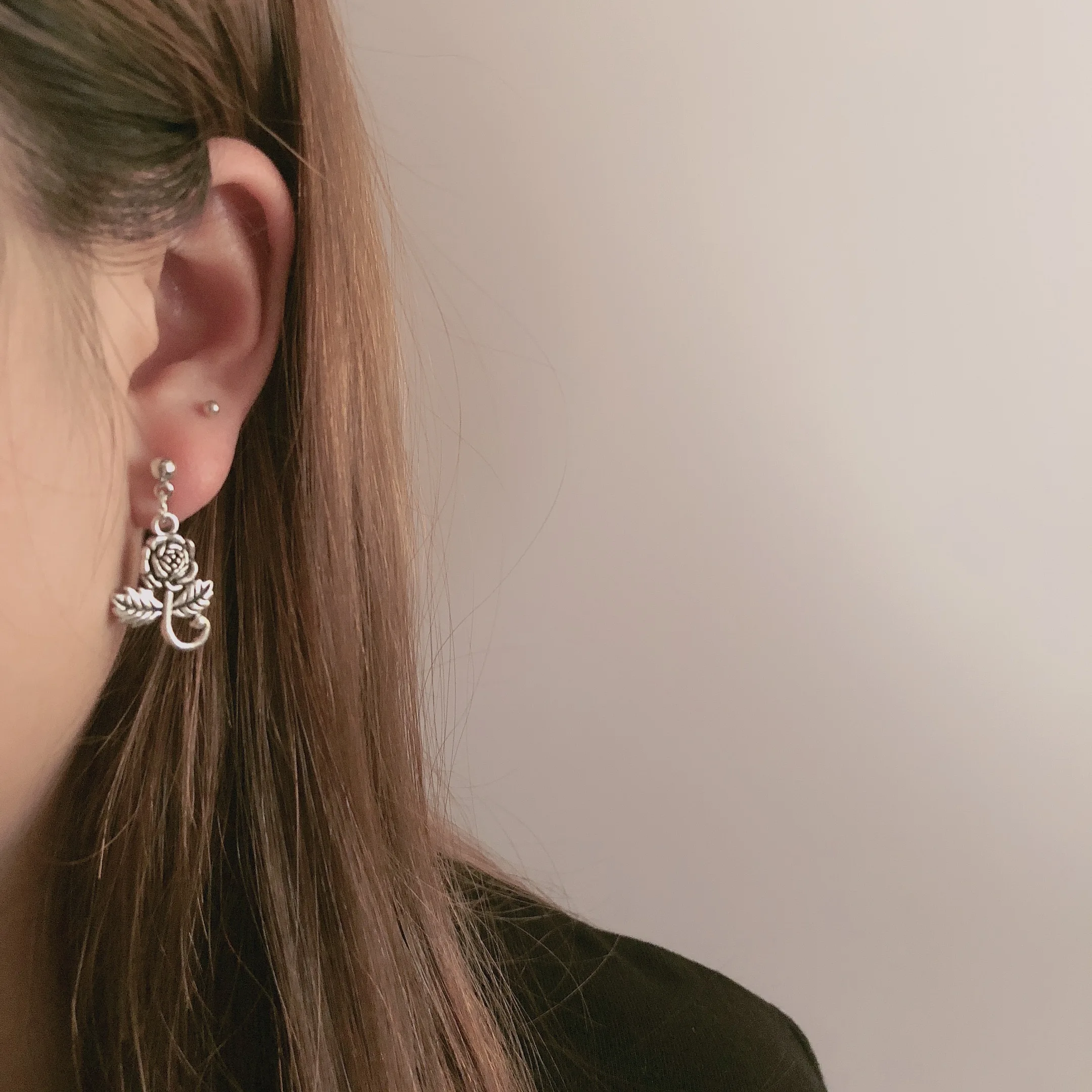 Корейские Изящные серьги с розами Женские Ювелирные изделия подарки для женщин