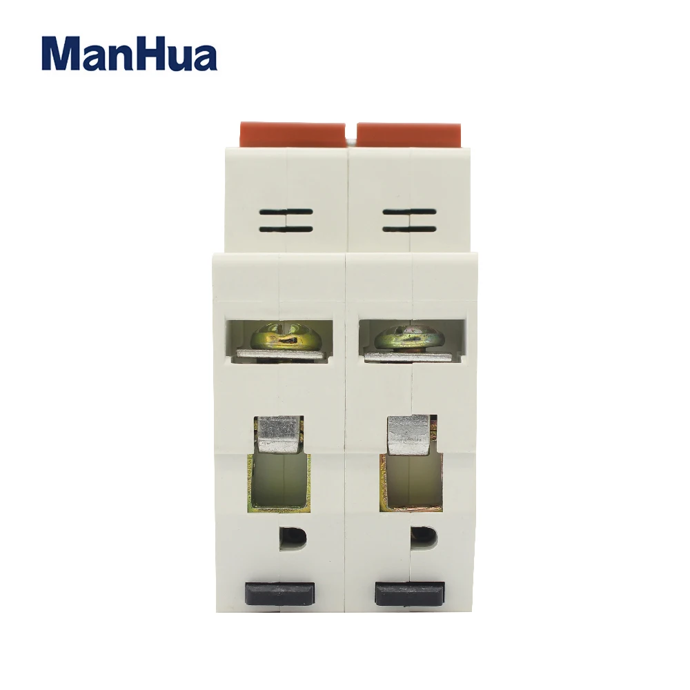 Manhua MCB MK7-63 C63 2P 63A 400VAC breaking capacity Overload Protection Short circuit protection Miniature Circuit Breaker |