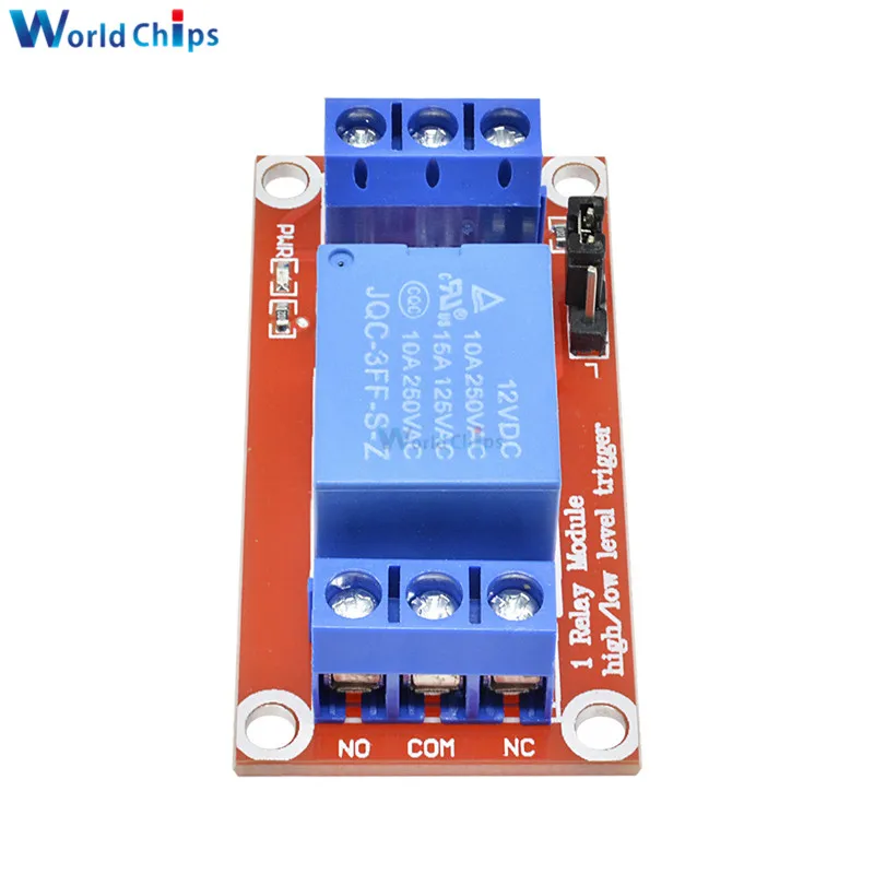 Один 1 канальный релейный модуль 5 в 9 12 24 плата щит для Arduino с оптроном поддержка
