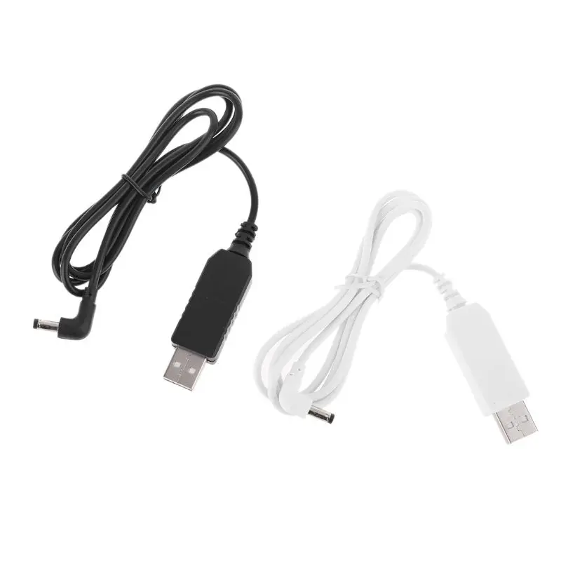 Кабель питания USB универсальный 90 градусов 5 В-12 В 4 0x3 7 мм 1 м QW | Электроника