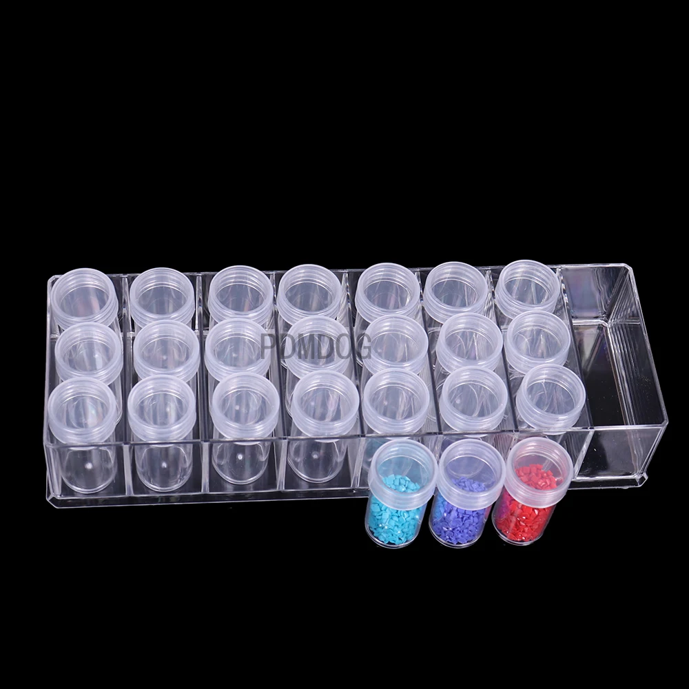

Съемный контейнер для хранения, 1 коробка, 24/48 ящиков для бутылок, аксессуары для алмазной живописи 5d с отдельными ящиками для семян бусин