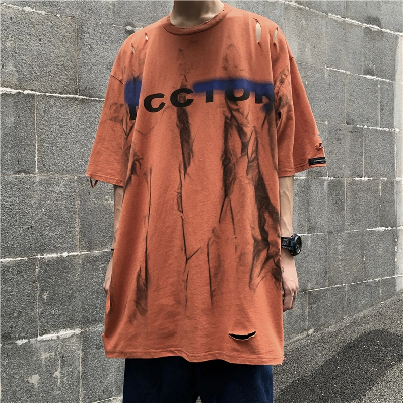 

Женская футболка с коротким рукавом, Корейская версия Instagram, Ретро стиль Харадзюку, женская футболка с принтом бабочки в стиле хип-хоп, Новин...